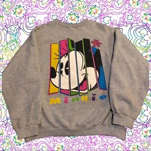 Vintage Disney Minnie Mouse Rainbow Sweatshirt